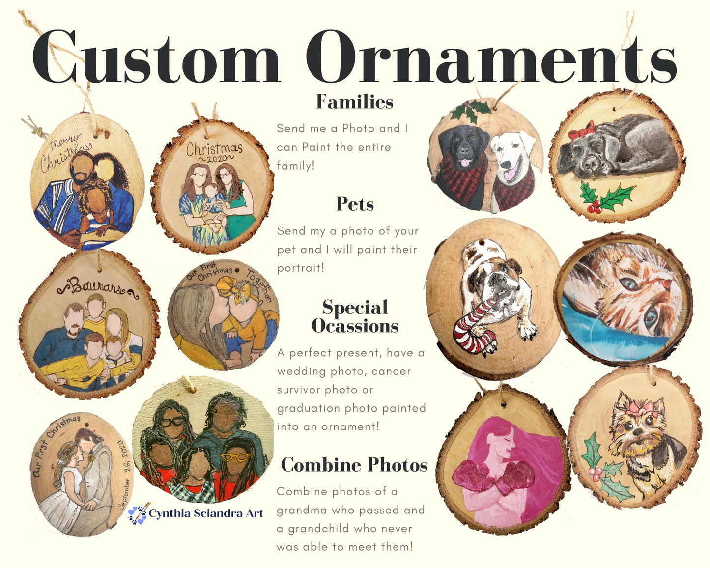 Custom Ornament- People Portraits