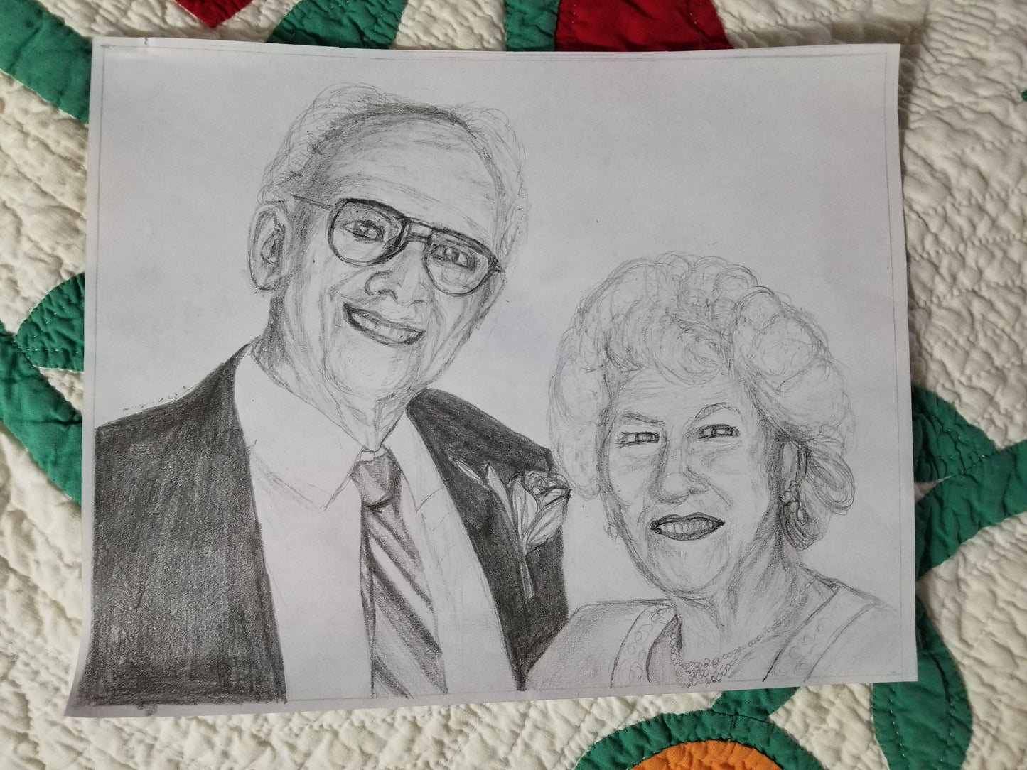Custom Graphite Portrait - ONE or TWO people/pets